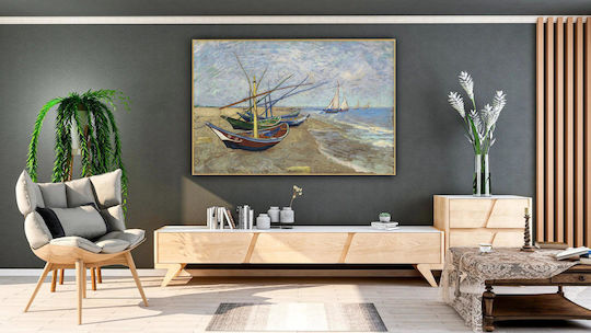 Vincent Van Gogh's Fishing Boats On Painting on Canvas 50x40cm