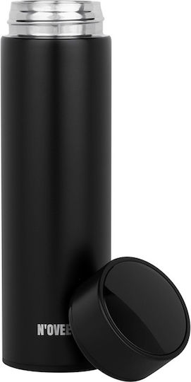 N'Oveen Bottle Thermos Stainless Steel 450ml Black