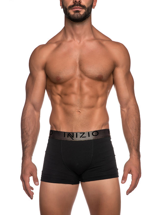 Inizio Herren Boxershorts Black 2Packung