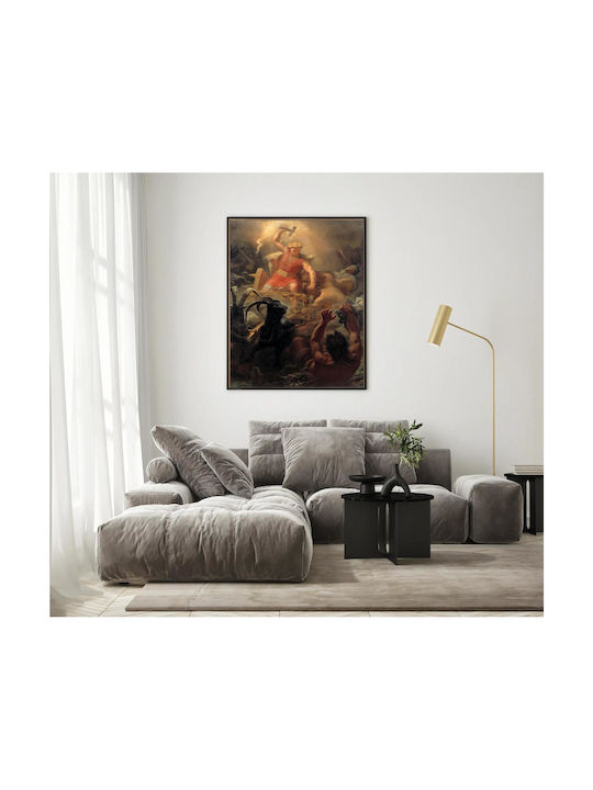 The Modern Swedish Word For Atmospheric Thunder - Åska - "the God's Ride" - Retains The Name Tablou pe Pânză 100x150cm