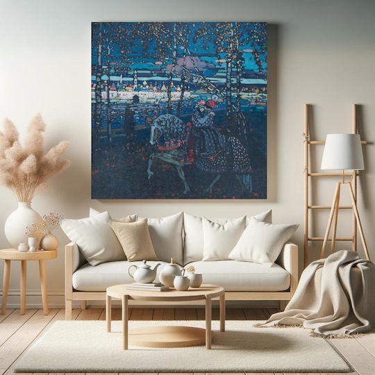 Riding Painting on Canvas 110x110cm