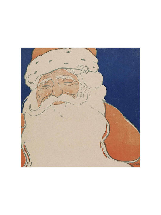 Santa Claus Illustration 1901 Gemälde auf Leinwand 110x110cm