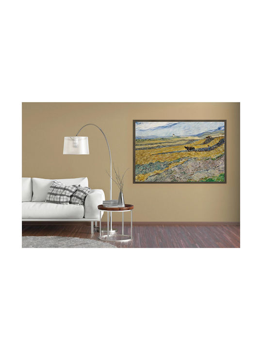 Vincent Van Gogh - Enclosed Field With Ploughman 1 Painting Copy of Van Gogh on Canvas 100x70cm