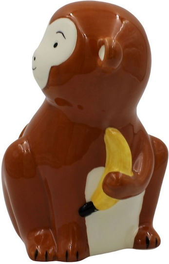 Koopman Maϊμού Fαγούρας Kinder Spardose Keramisch Braun 12.5x12x16.5cm