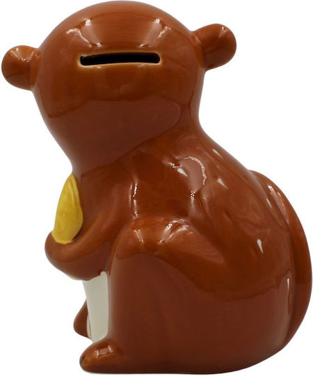 Koopman Maϊμού Fαγούρας Kinder Spardose Keramisch Braun 12.5x12x16.5cm