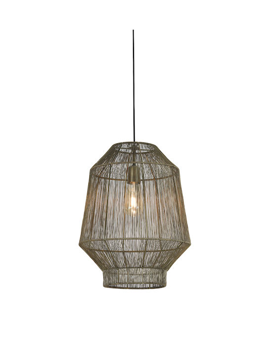 Light & Living Κρεμαστό Φωτιστικό Μπρούτζινο με Ντουί E27 37x46εκ.