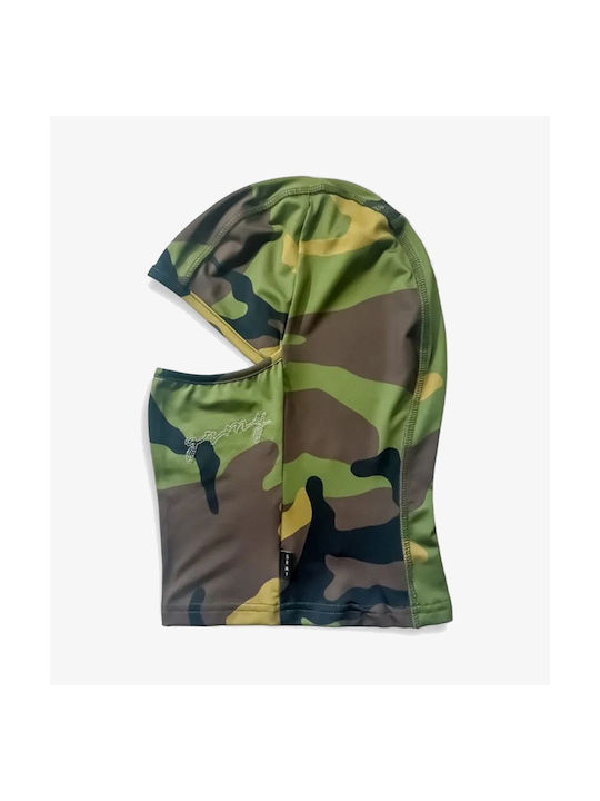 Grimey Balaclava integrala pentru motociclist din poliester Verde Culoare