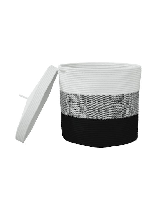 vidaXL Storage Basket Fabric with Lid Multicolour 40x40x35cm 1pcs