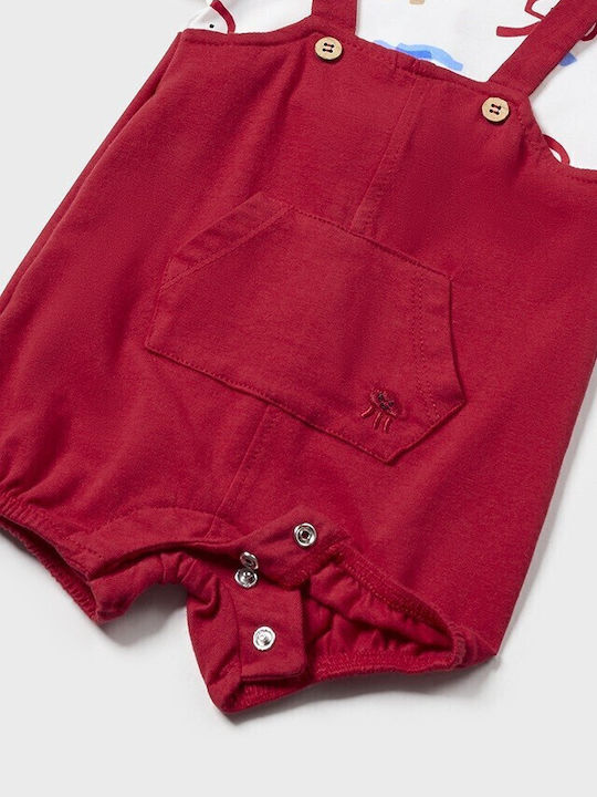 Mayoral Baby Bodysuit Short-Sleeved Red