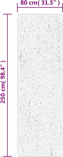 vidaXL Huarte Rutschfest Teppich Rechteckig Synthetisch,Polyester/Cotton/Leather Beige