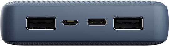 Trust Primo Eco Power Bank 20000mAh cu 2 Porturi USB-A și Port USB-C Albastru