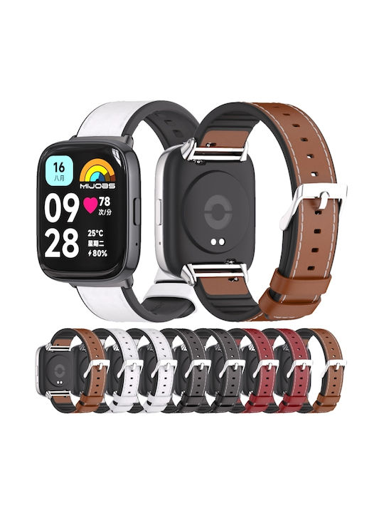 Mijobs Λουράκι Σιλικόνης Καφέ (Redmi Watch 3)