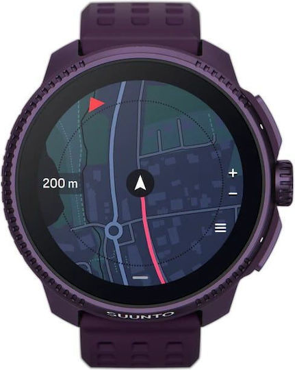 Suunto Race Titanium 49mm Waterproof Smartwatch with SIM and Heart Rate Monitor (Amethyst)