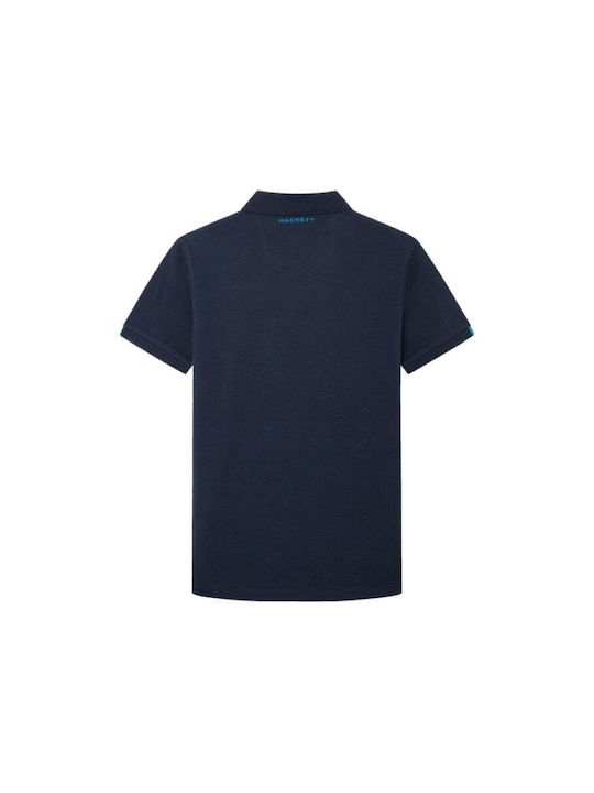 Hackett Men's Short Sleeve Blouse Polo Navy Blue