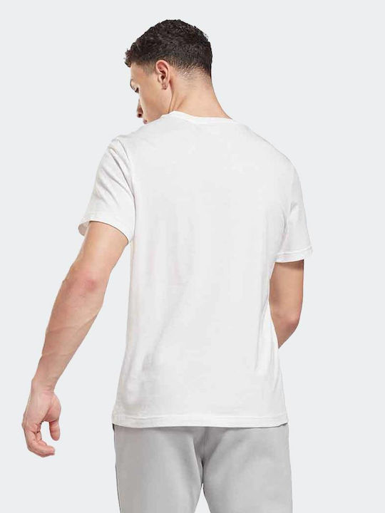 Reebok Ανδρικό T-shirt Κοντομάνικο Λευκό