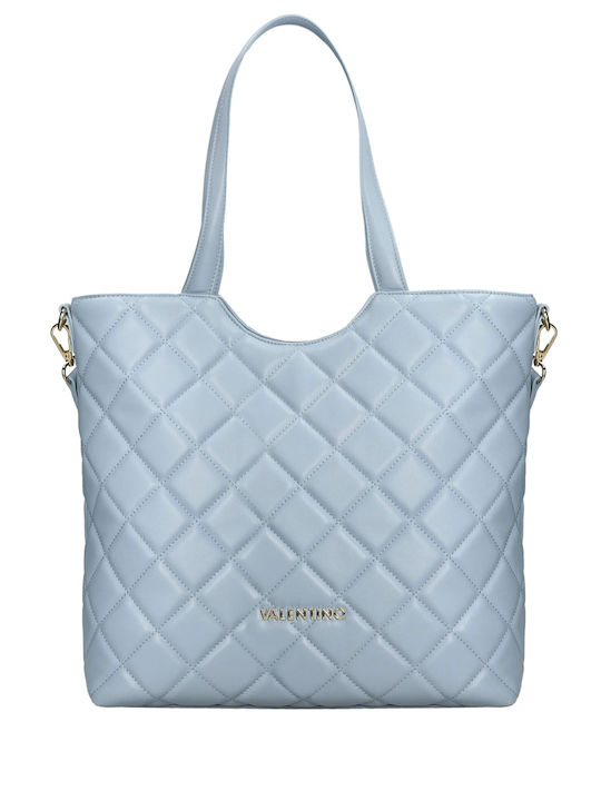Valentino Bags Ocarina Γυναικεία Τσάντα Shopper Ώμου Γαλάζια