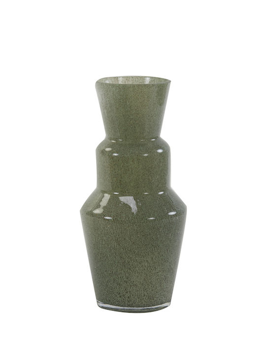 L'arte Decorative Vase Glass Gray 14x14cm 1pcs