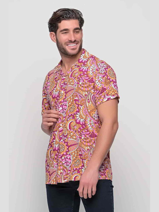 Camp Costa Men's Shirt Short Sleeve Floral Multicolour