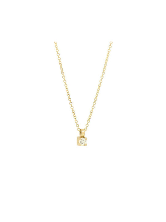 Q-Jewellery Necklace from Gold 18k with Diamond