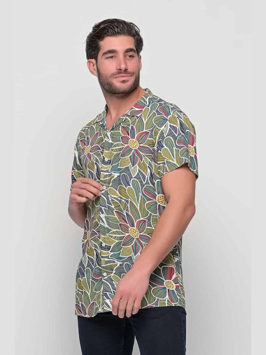 Camp Costa Men's Shirt Short Sleeve Floral Multicolour