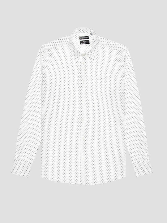 Antony Morato Men's Shirt Long Sleeve Cotton White