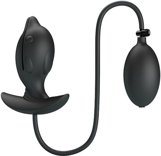 Pretty Love Inflatable Πρωκτική Σφήνα με Δόνηση Μαύρη