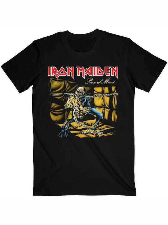 Piece Mind T-shirt Iron Maiden Black Cotton