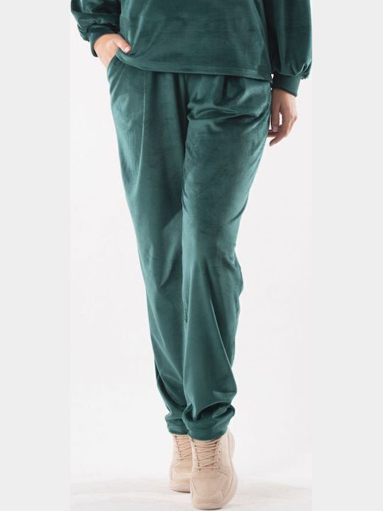 Dama Tesatura Pantaloni Verde