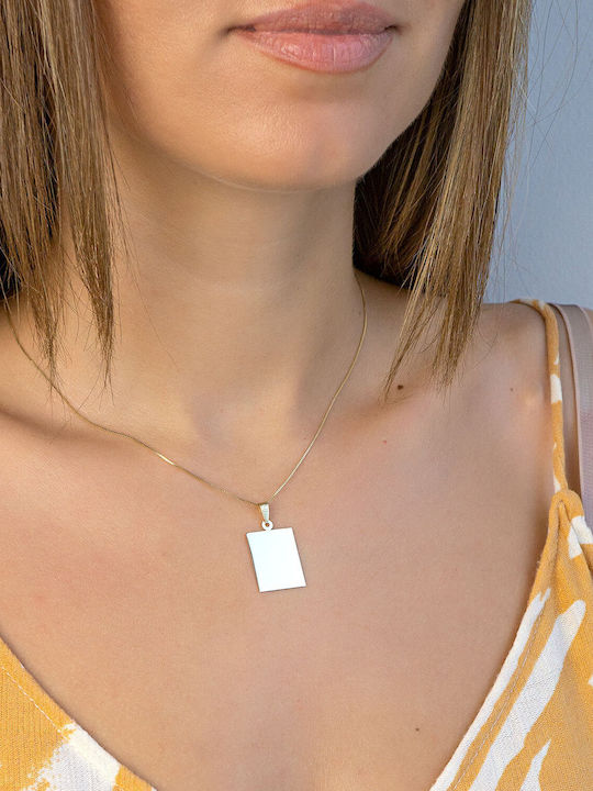 Kiriakos Gofas Kids Pendant Identity in 9K Gold