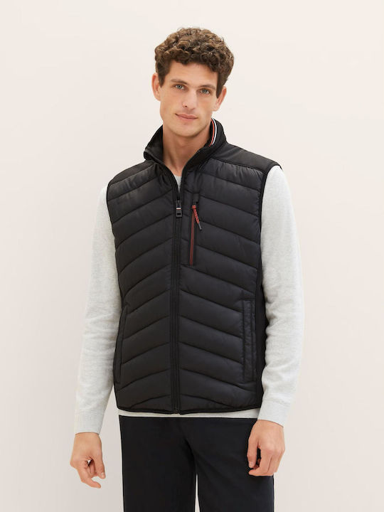 Tom Tailor Men's Sleeveless Jacket Black