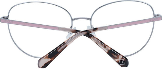 Gant Weiblich Metallisch Brillenrahmen Katzenauge Silber GA4127 074