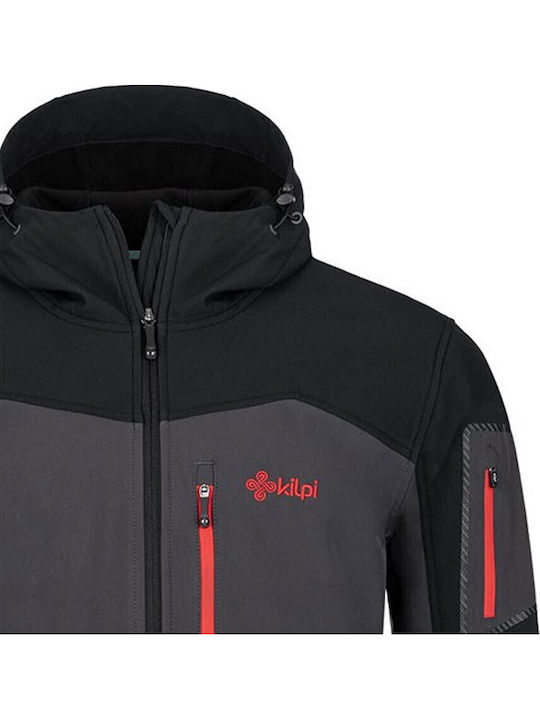 Geci Bărbați Softshell Waterproof și cu Protecție Împotriva Vântului Gri