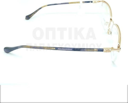 Ana Hickmann Дамски Металик Рамки За Очилa Златист AH1445 09A
