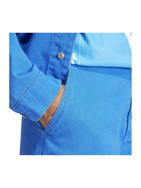 3-Stripes High Waist Sweatpants Wide Blue
