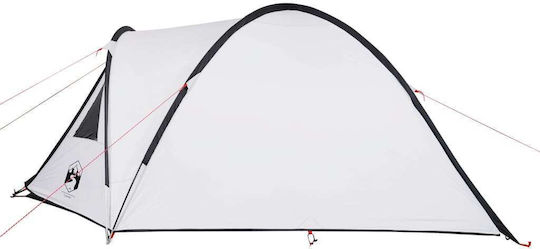vidaXL Summer Camping Tent Igloo White with Double Cloth for 4 People 200x250x122cm