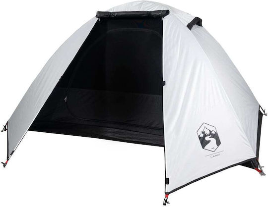 vidaXL Καλοκαιρινή Σκηνή Camping Igloo Λευκή με Διπλό Πανί για 2 Άτομα 224x248x113εκ.
