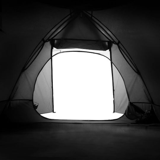 vidaXL Καλοκαιρινή Σκηνή Camping Igloo Λευκή με Διπλό Πανί για 2 Άτομα 224x248x113εκ.