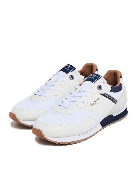 London Court Ανδρικά Sneakers Ασπρο