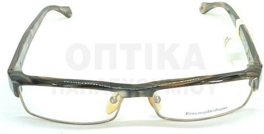 Zegna Men's Acetate Brown Prescription Eyeglass Frame EZ3138 568