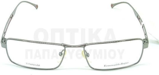 Zegna Bărbați Metalic Rame Ochelari Argintiu EZ3549 549