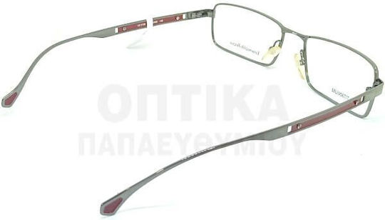 Zegna Bărbați Metalic Rame Ochelari Argintiu EZ3549 549