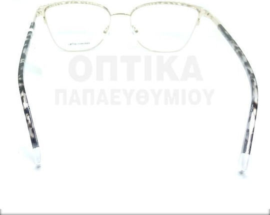 Rebecca Blu Rj01 Damen Metallisches Brillengestell Katzenauge Silber RB7595 RJ01