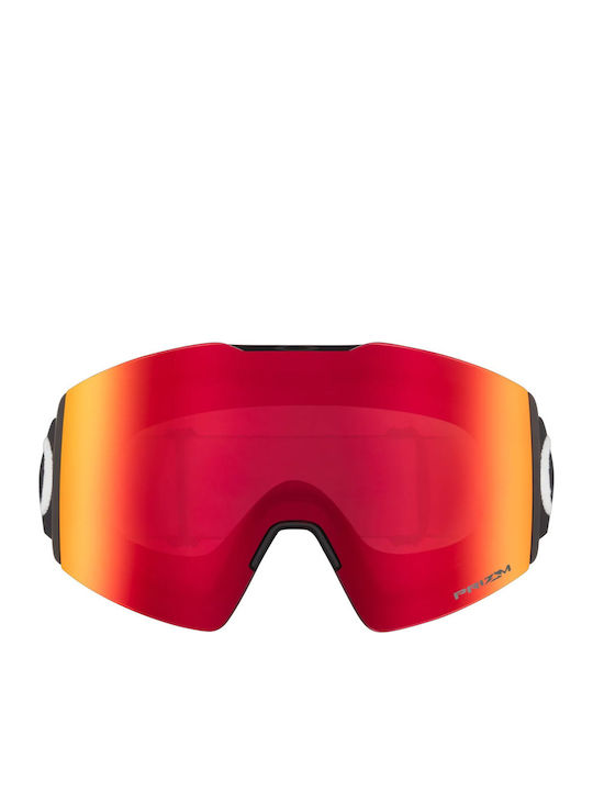 Oakley Fall Line Ski & Snowboard Goggles Kids Black with Lens in Red Color