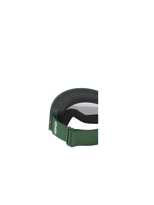 Izipizi Snow Ski & Snowboard Goggles Adults Green with Mirror Lens in Black Color