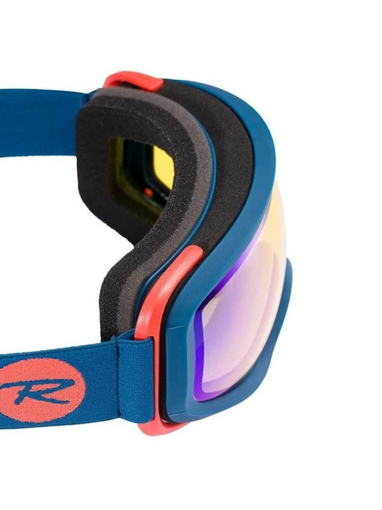 Rossignol Ace Μάσκα Σκι & Snowboard Ενηλίκων Μπλε με Φακό Καθρέπτη σε Μπλε Χρώμα