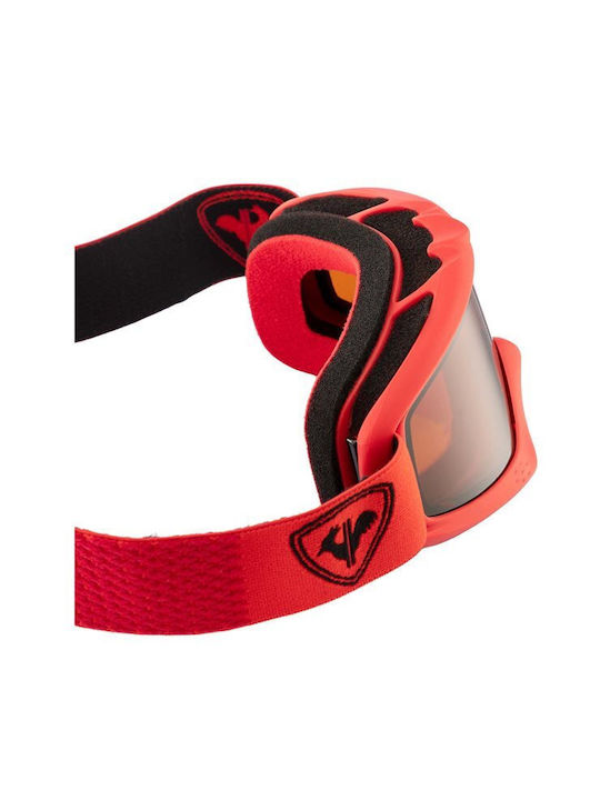 Rossignol Raffish Μάσκα Σκι & Snowboard Παιδική Κόκκινη με Φακό σε Πορτοκαλί Χρώμα