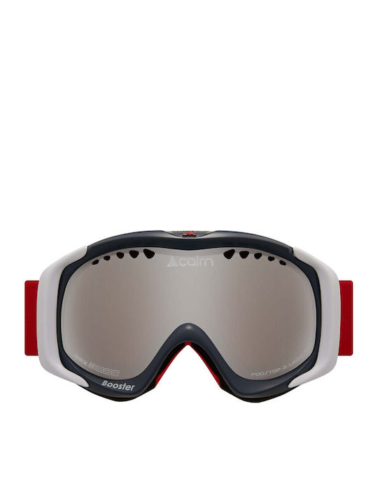 Cairn Booster SPX3000 Μάσκα Σκι & Snowboard Παιδική Κόκκινη με Φακό Καθρέπτη σε Γκρι Χρώμα