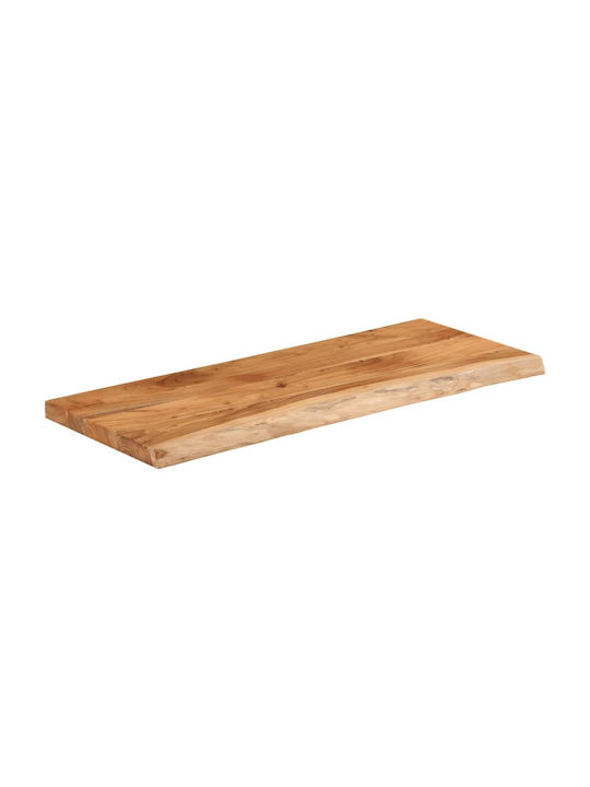 vidaXL Rectangular Table Surface made of Solid Wood Acacia 110x40x2.5cm 370253 1pcs