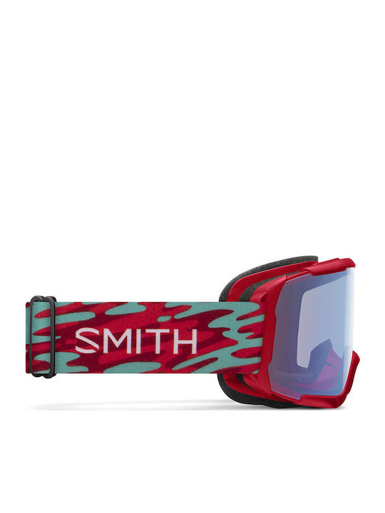 Smith Daredevil Masca de schi și snowboard Pentru adulți Roșu cu Lentilă în culoarea Roșu