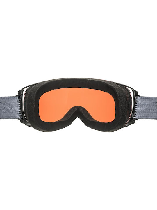 Alpina Μάσκα Σκι & Snowboard Ενηλίκων με Φακό Καθρέπτη σε Ροζ Χρώμα